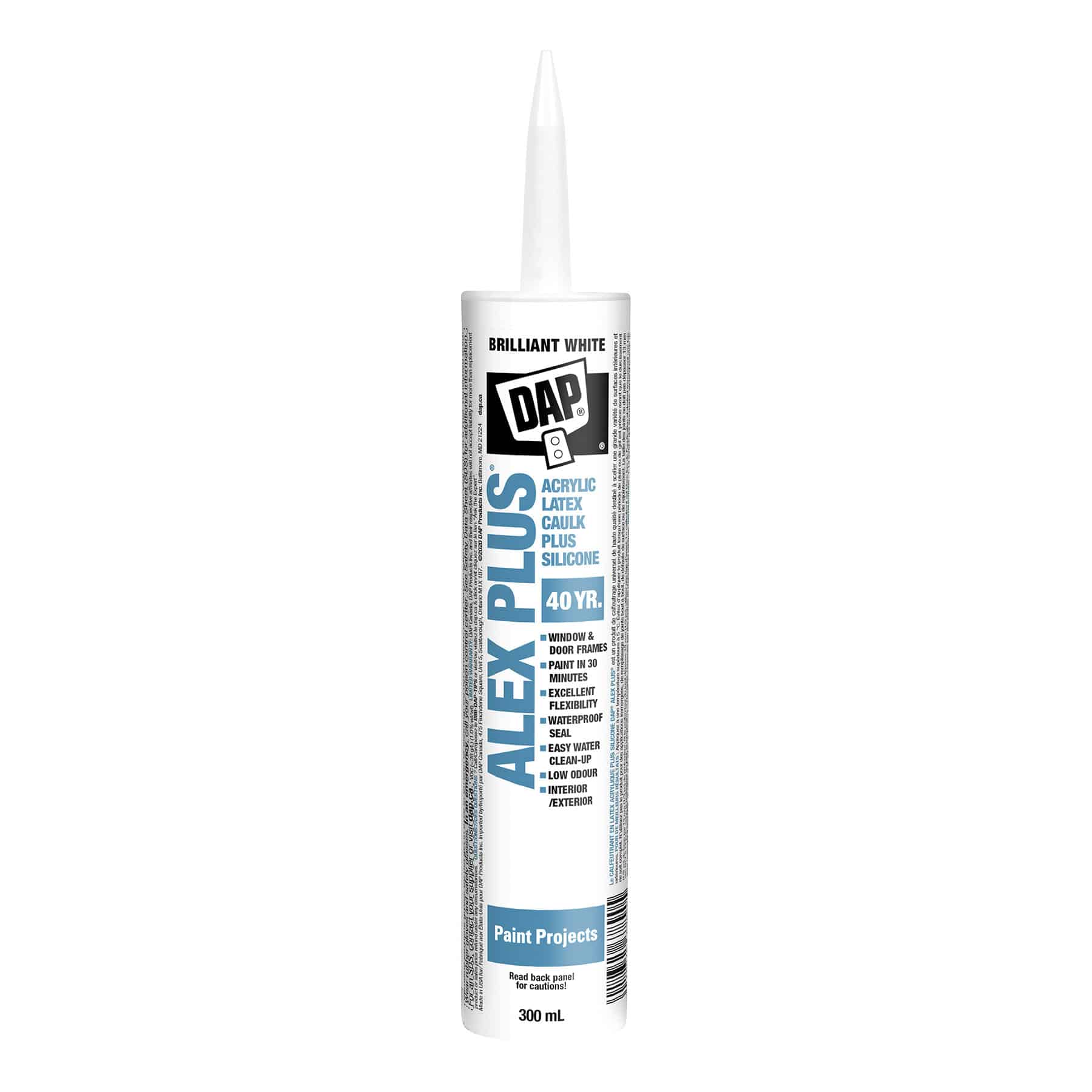 Scellant au latex acrylique avec silicone ALEX PLUS