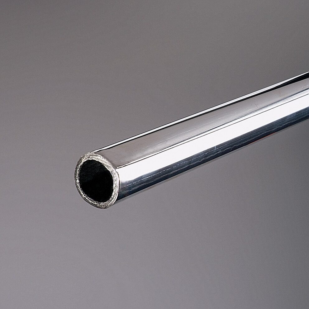 Tringles rondes pour garde-robes chrome