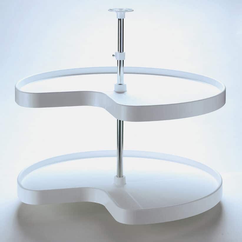 Ensemble "Lazy Susan" de 2 plateaux