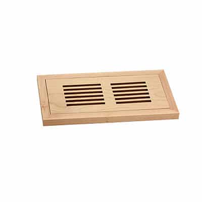 Registre de plancher encastré - Bois
