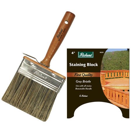 Pinceau brosse pour teinture - Soie grise mixte