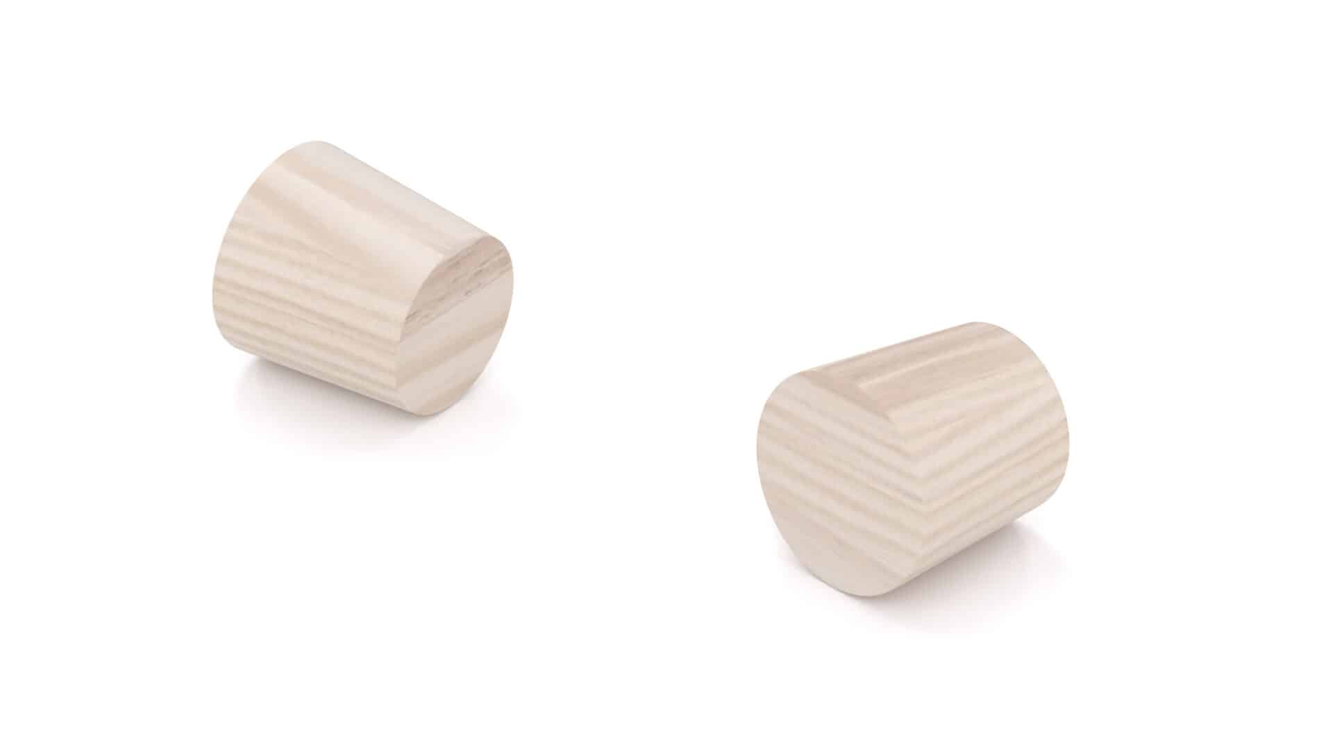 Cache-vis plat en bois